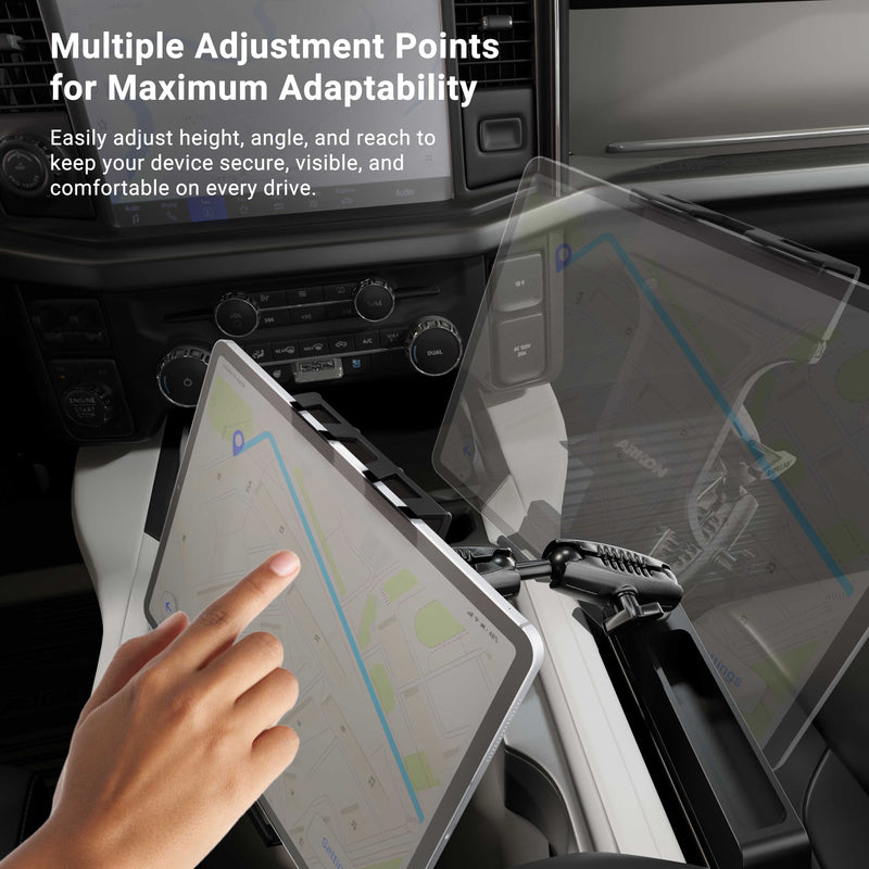 Heavy-Duty Truck Console Wedge Slim-Grip® Ultra Pro Tablet Holder