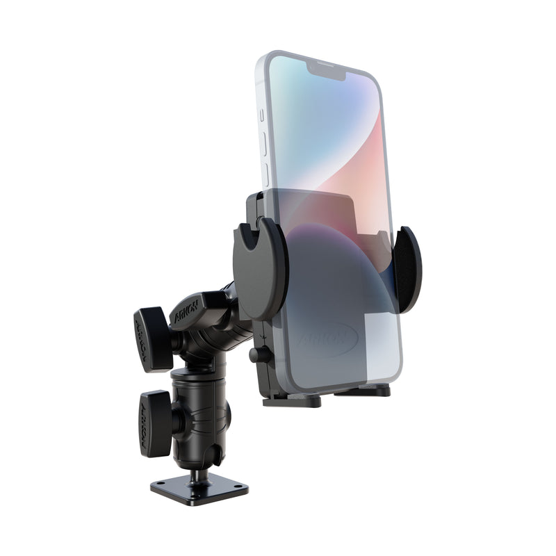 Mega Grip™ Phone Drill-Base Mount with Ratchet Arm