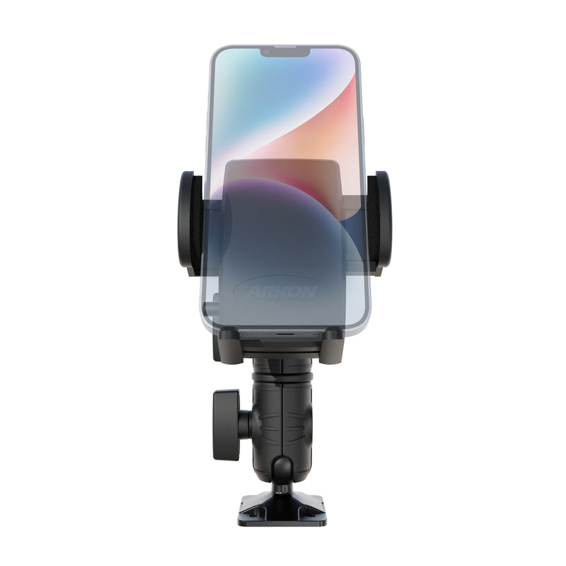 Mega Grip™ Phone Drill Base Mount with Double Socket Swivel Arm