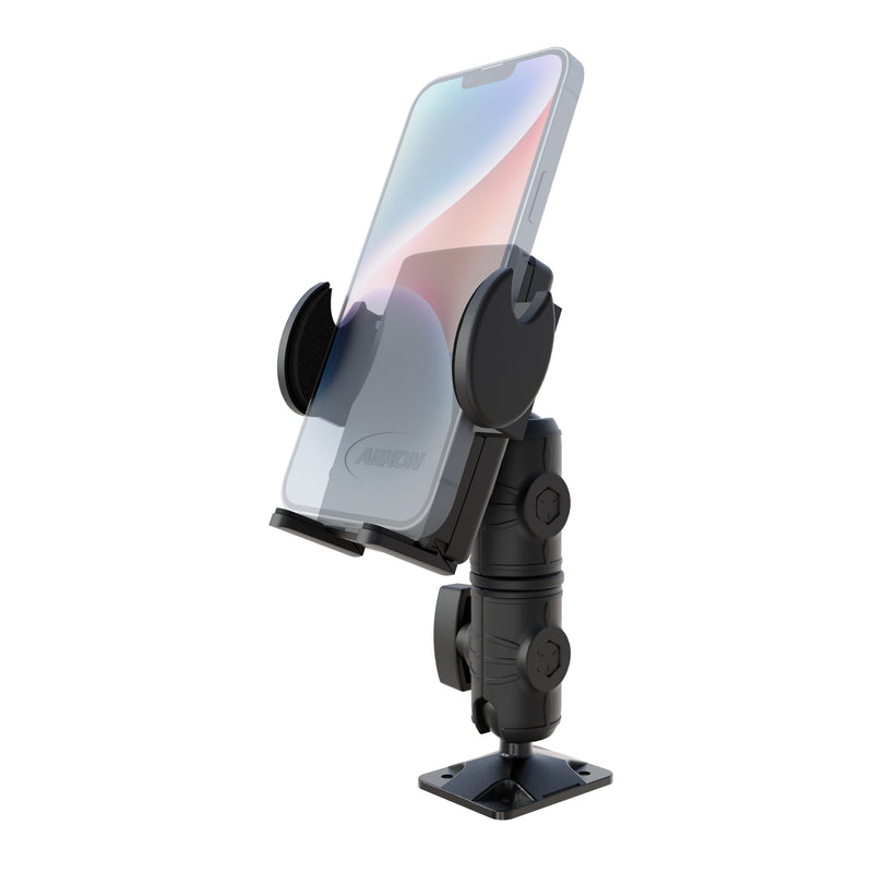 Mega Grip™ Phone Drill Base Mount with Double Socket Swivel Arm