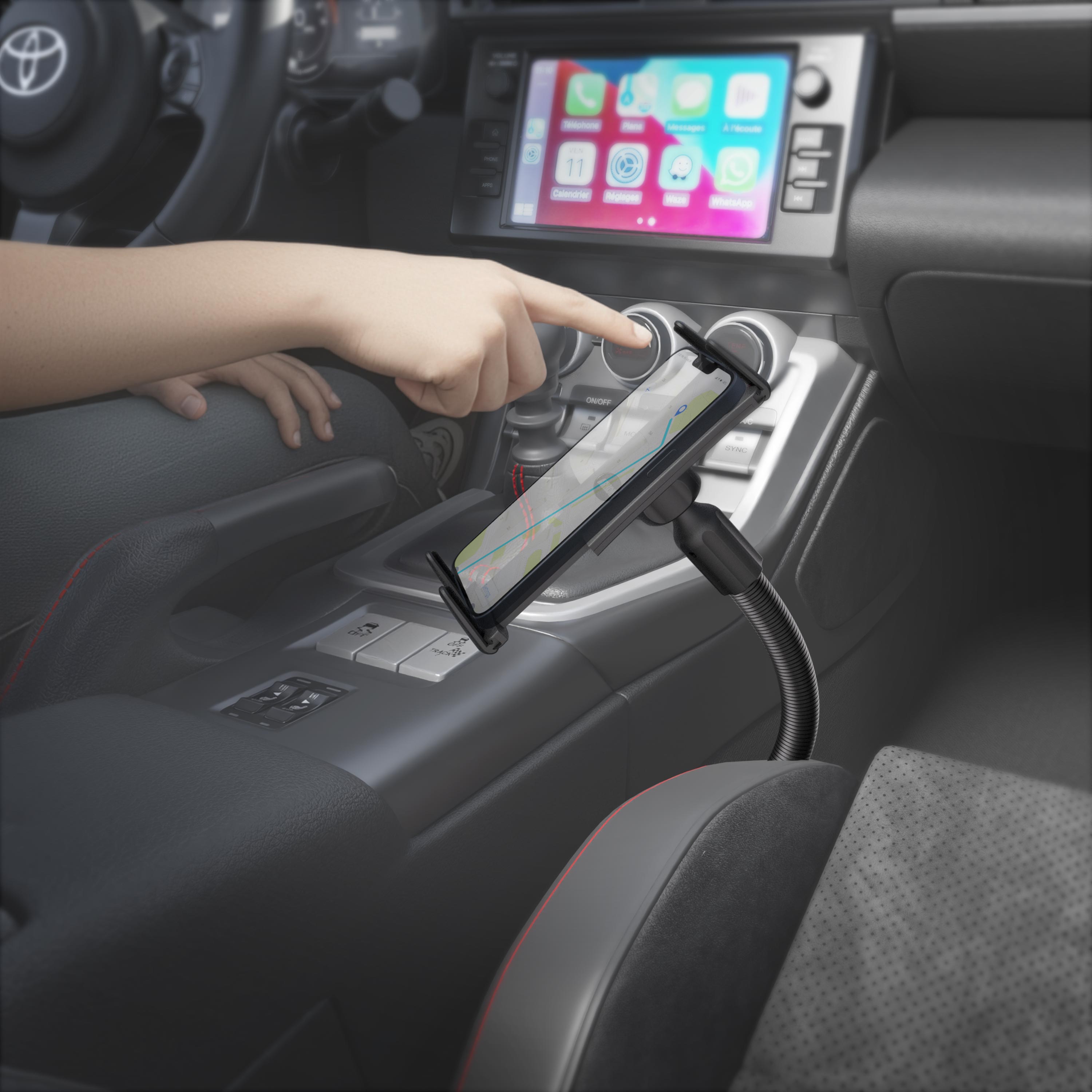 Arkon SM688 Car Seat Rail Mount – Holds Smartphones & Midsize Tablets Like IPhone 6S, 6 Plus, Galaxy S7