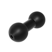 Black 20mm Ball-to-Ball Adapter by Arkon Mounts, featuring a central rod with a sphere at each end, each with a threaded hole.