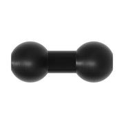 An Arkon Mounts 20mm Ball-to-Ball Adapter featuring two black 20mm spheres connected by a cylindrical rod.