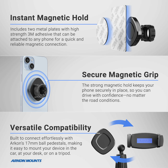 Magnetic Camera Hot Shoe Phone Mount for iPhone, Galaxy, and Note