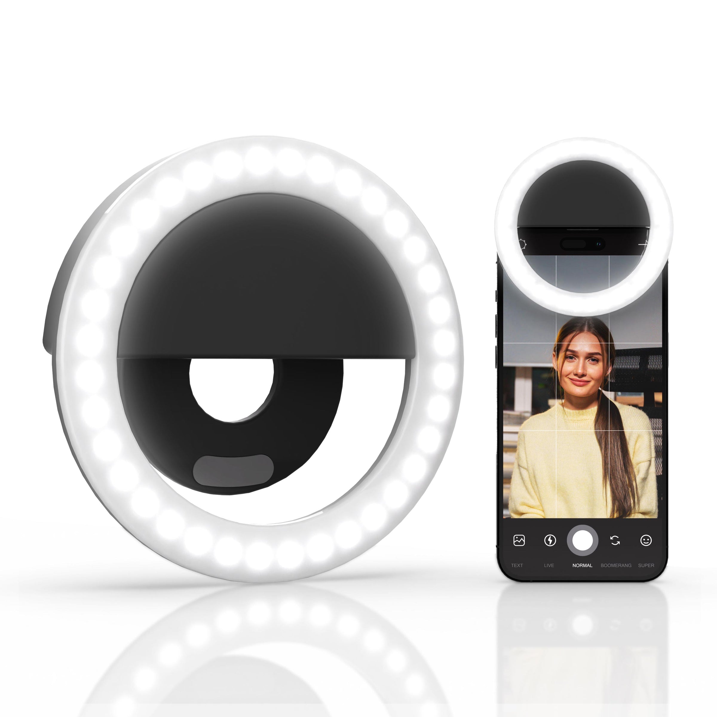 Rechargeable Clip-On LED Ring Light — Arkon Mounts