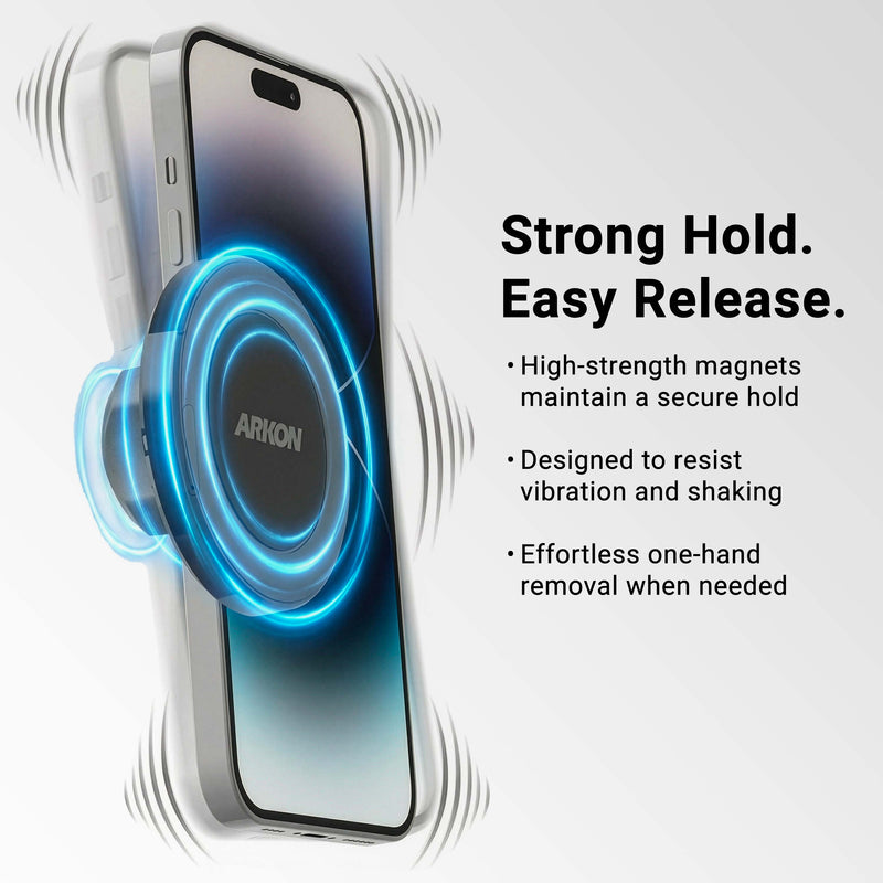 Magnetic Phone Holder with Cup Holder Mount and Dual 25mm Shaft Arm – MagSafe Compatible