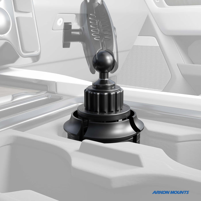 Robust Heavy-Duty Car Cup Holder Mounting Pedestal - 17mm Ball Compatible