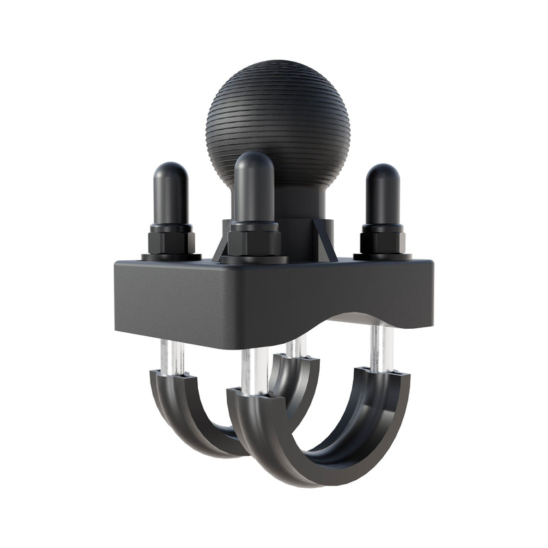 U-Bolt Handlebar Pedestal Mount with 38mm Metal Ball – Multiple Bar Sizes