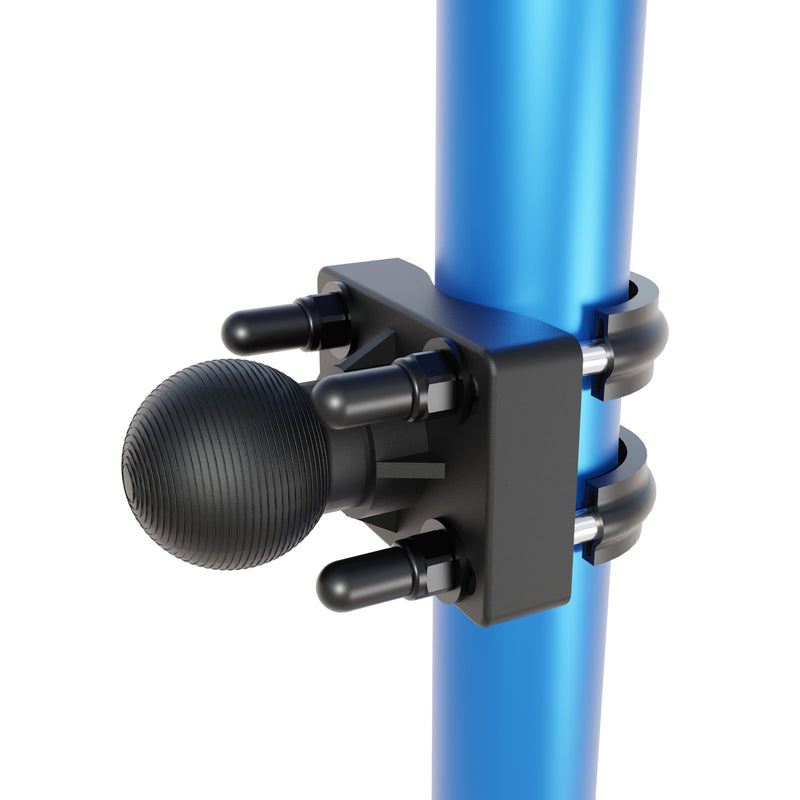 U-Bolt Handlebar Pedestal Mount with 38mm Metal Ball – Multiple Bar Sizes