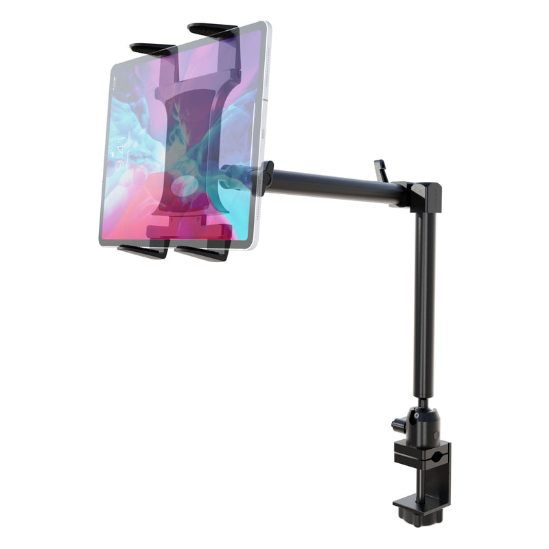Slim-Grip® Tablet Holder with Heavy-Duty Desk or Wheelchair Clamp Mount and 22" Arm