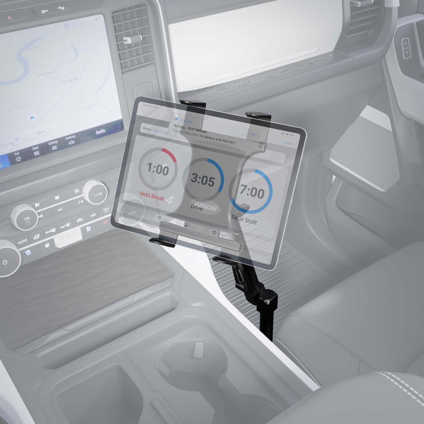 Tablet Holder For Car ARKON Mounts Car Seat Rail Tablet Mount