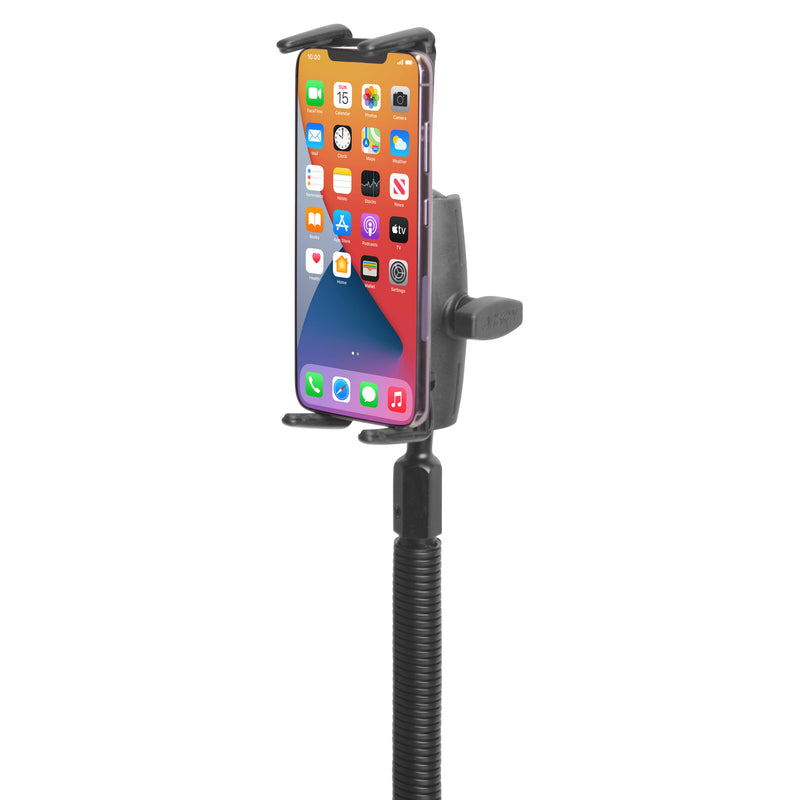 Slim-Grip® Ultra Phone Holder with Seat Rail Mount and 18-Inch Bendable Gooseneck