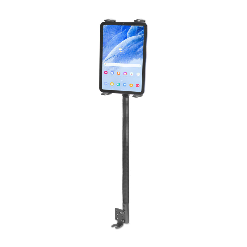 Slim-Grip® Tablet Holder with Car/Truck Seat Rail Mount and 18” Adjustable Gooseneck Arm