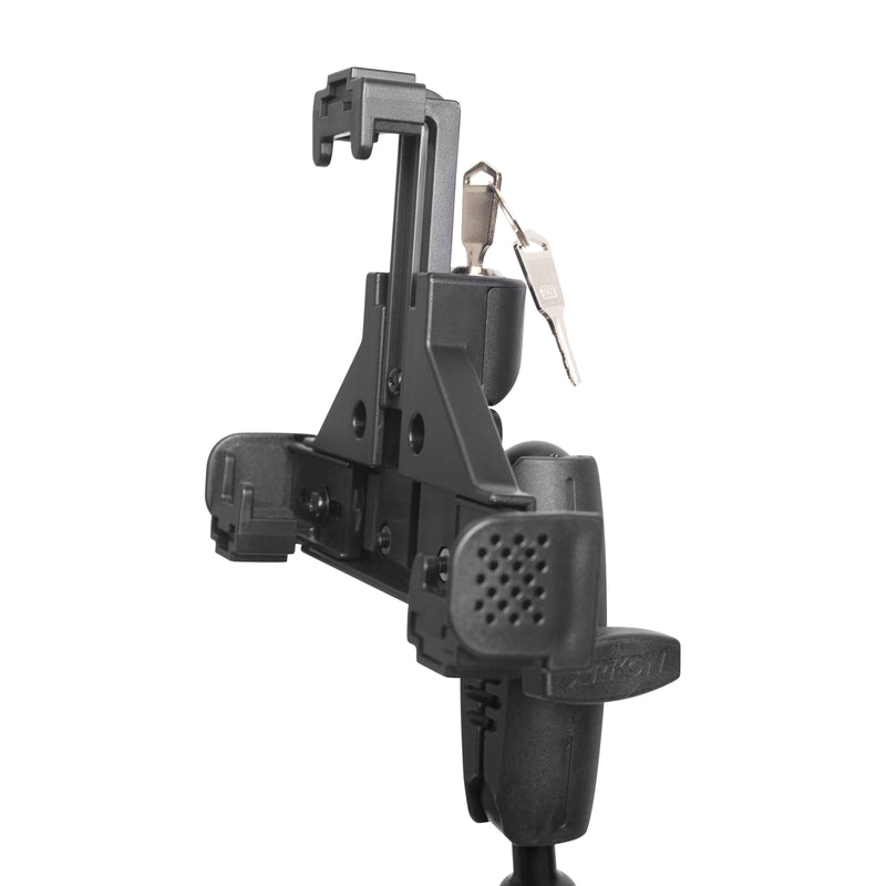 Heavy-Duty Universal Locking Phone Holder with Car/Truck Seat Rail Mount