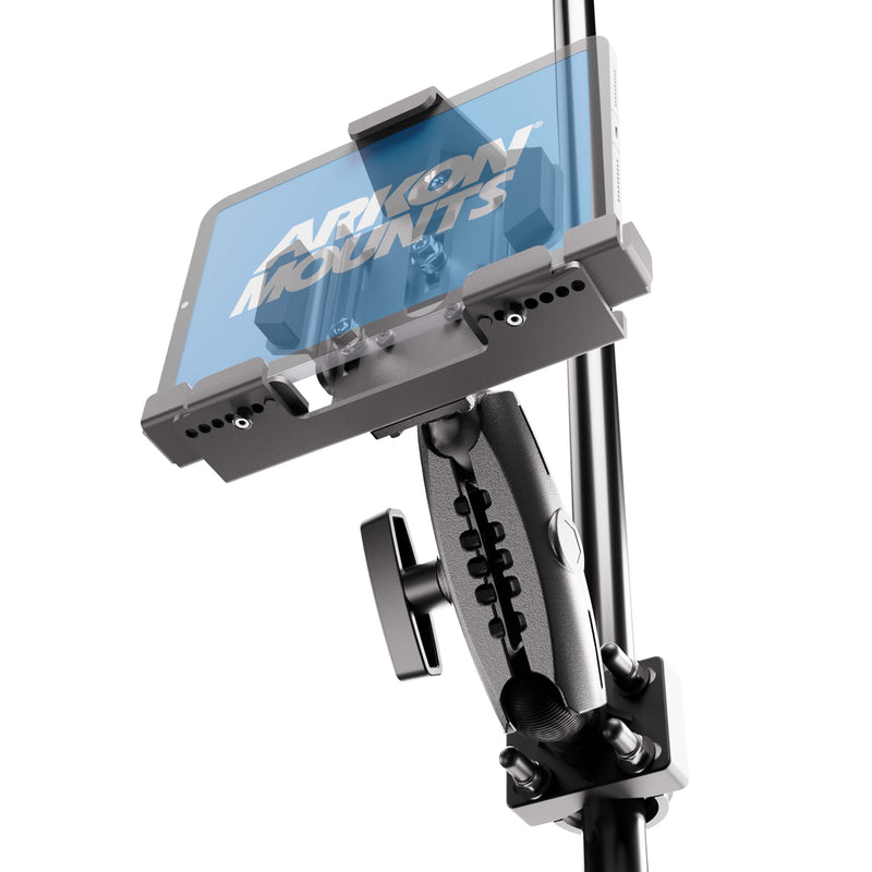 XMS™ U-Bolt Mount with LockVise™ Metal Locking Tablet Holder