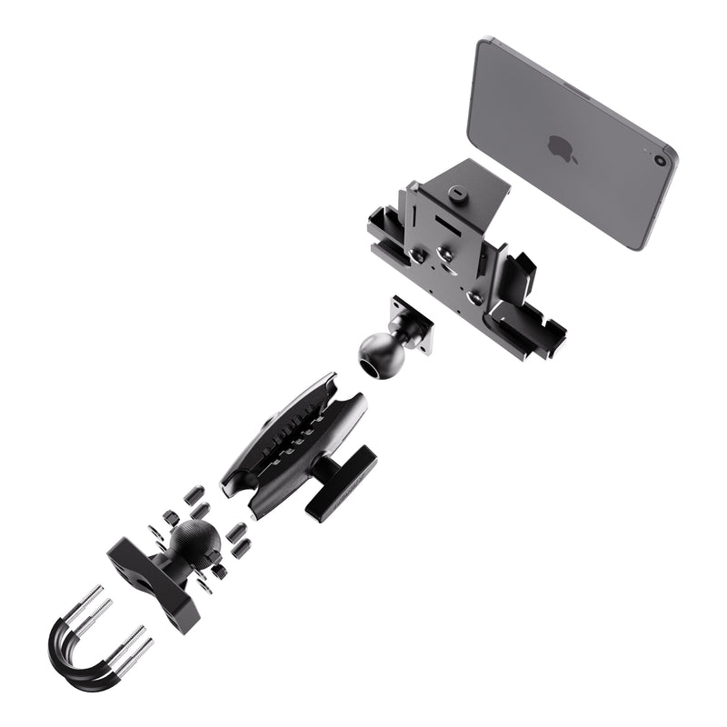 XMS™ U-Bolt Mount with LockVise™ Metal Locking Tablet Holder