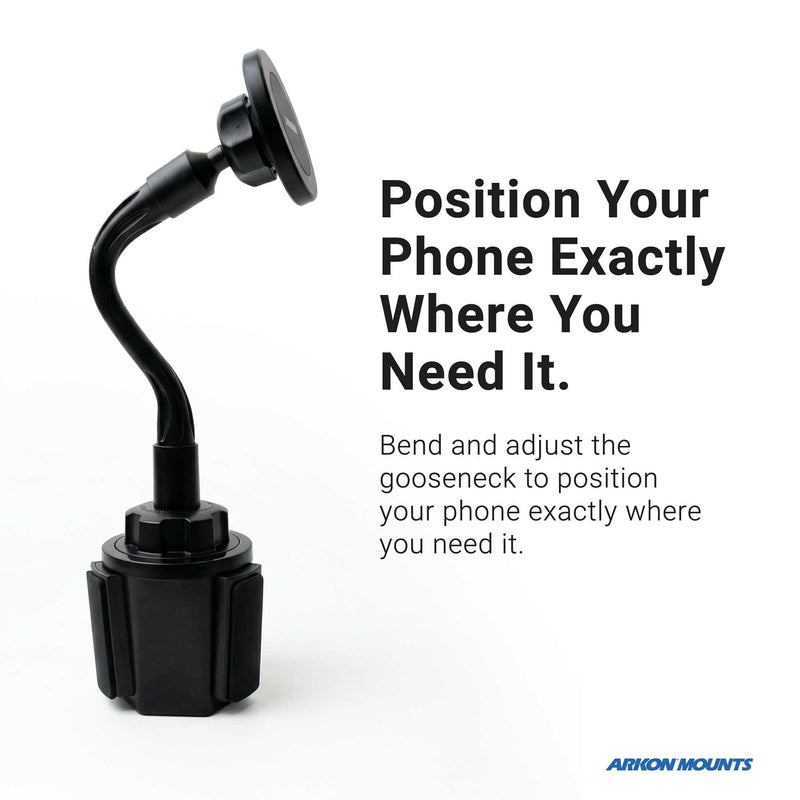 Cup Holder Phone Mount with Gooseneck and 17mm Ball
