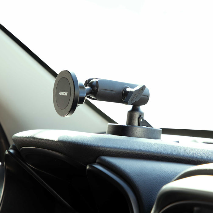 Magnetic Phone Holder with Suction Mount - MagSafe Compatible