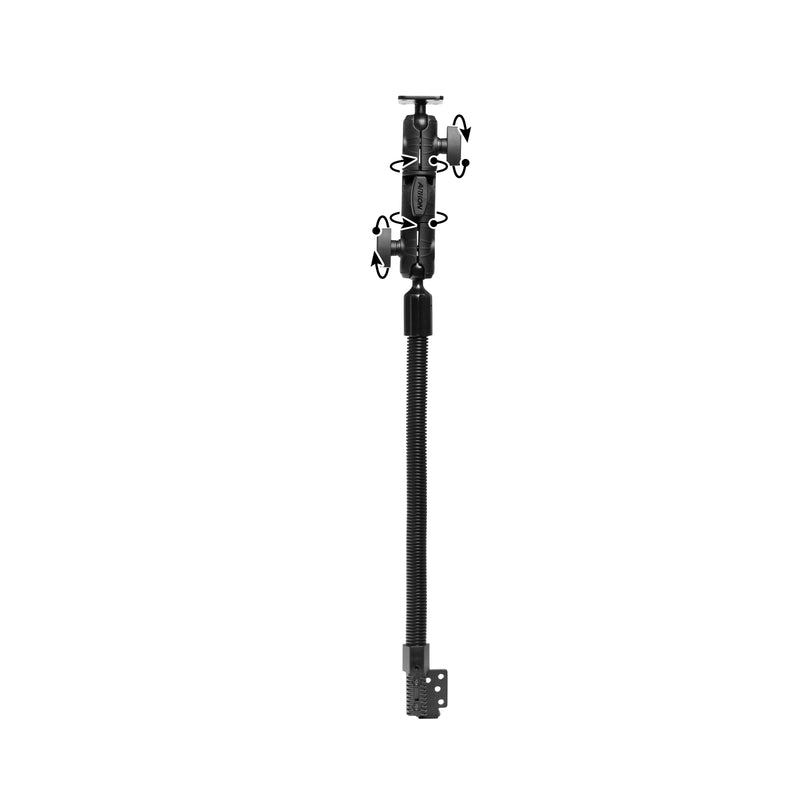 OCTO™ Ratcheting Arm with 18" Heavy-Duty Seat Rail Mount with AMPS Mounting Pattern