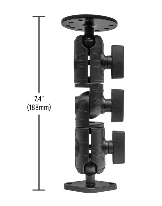 Circular Mounting Pattern with Diamond-Shaped Drill Base Mount