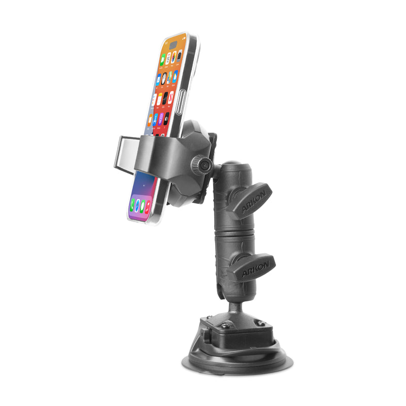 RoadVise® Ultra Holder with Double Socket Arm and Suction Mount