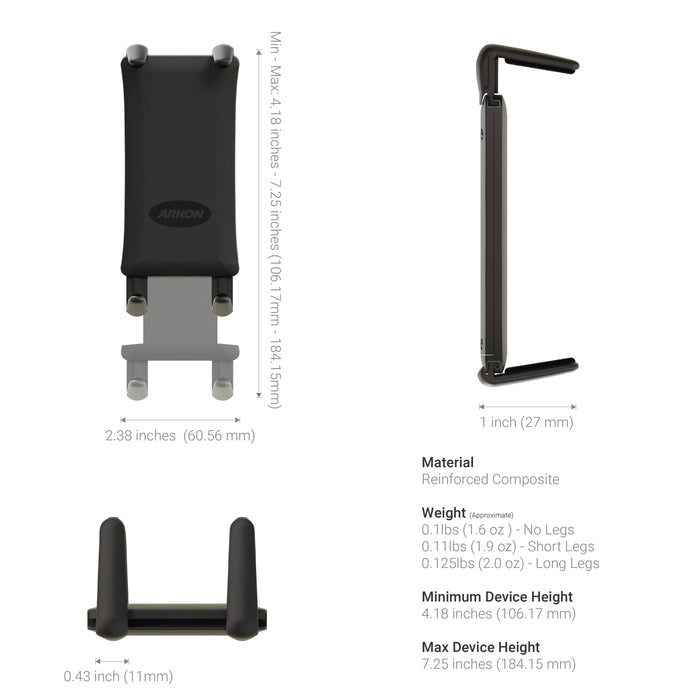 Slim-Grip® Ultra Heavy-Duty Drilled-Base Midsize Tablet Mount