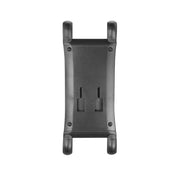 A black, rectangular Slim-Grip® Ultra Phone Holder with curved edges and four rubberized corners designed to securely hold a smartphone, shown from above on a white background.