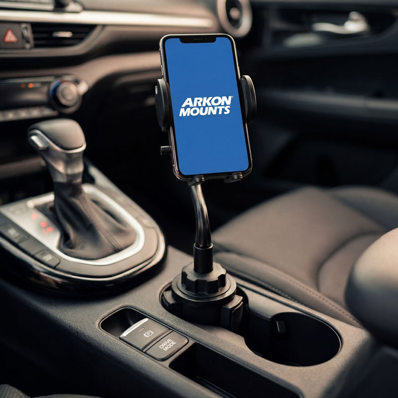 Cup Holder Phone Mount with Gooseneck and 17mm Ball