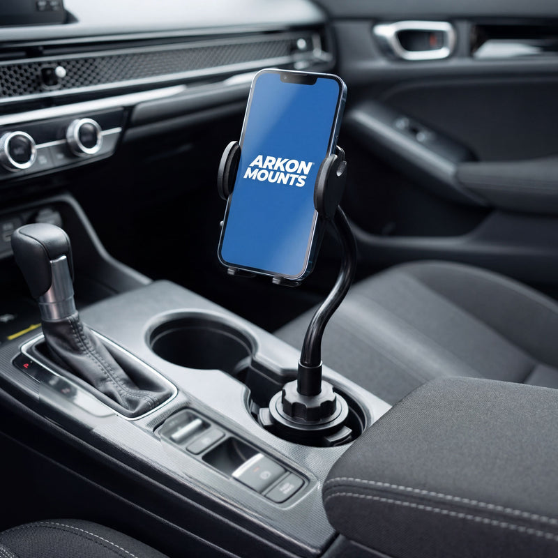 Cup Holder Phone Mount with Gooseneck and 17mm Ball