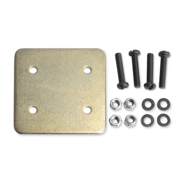 Square Mounting Backer Plate with 4-Hole AMPS Drill-Base Pattern