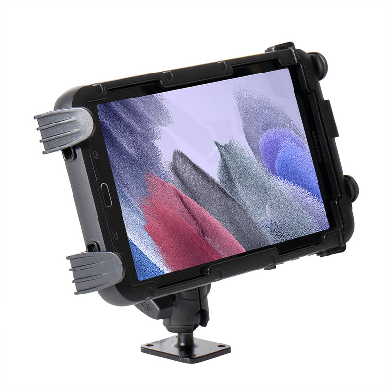 Slim-Grip® Tablet Holder with Double Socket Swivel Arm and Drill-Base Mount