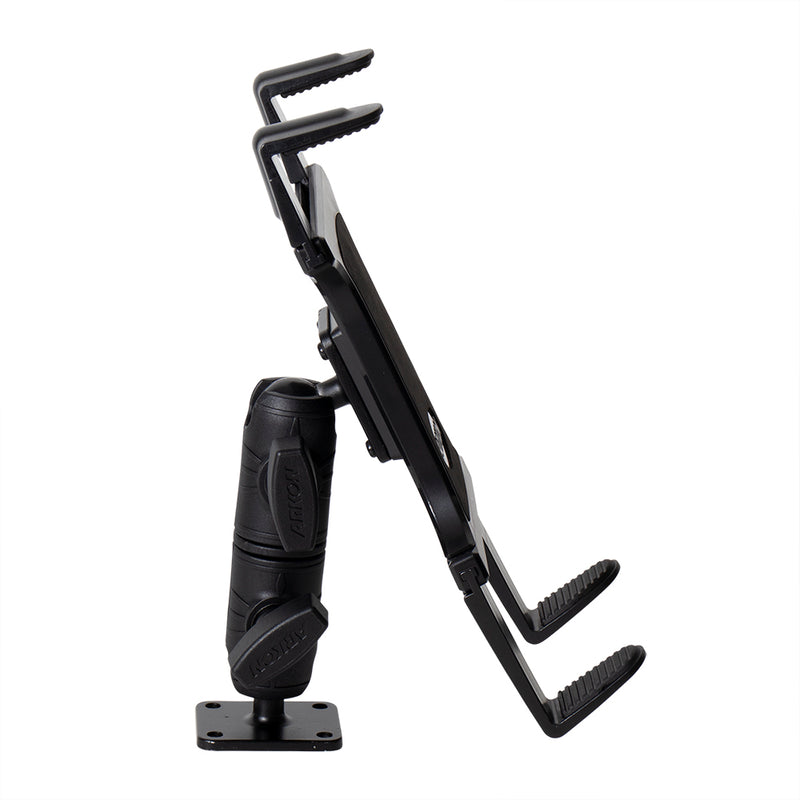 Slim-Grip® Tablet Holder with Double Socket Swivel Arm and Drill-Base Mount