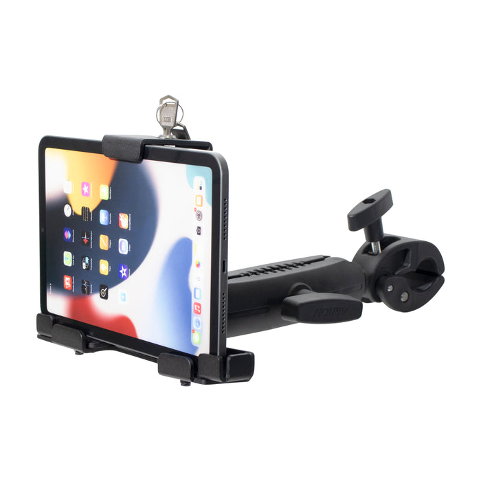 LockVise™ Metal Locking Tablet Holder with Clamp Mount