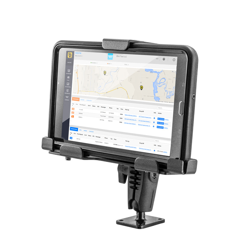 LockVise™ Metal Locking Tablet Mount with Drill Base Mount — Arkon Mounts
