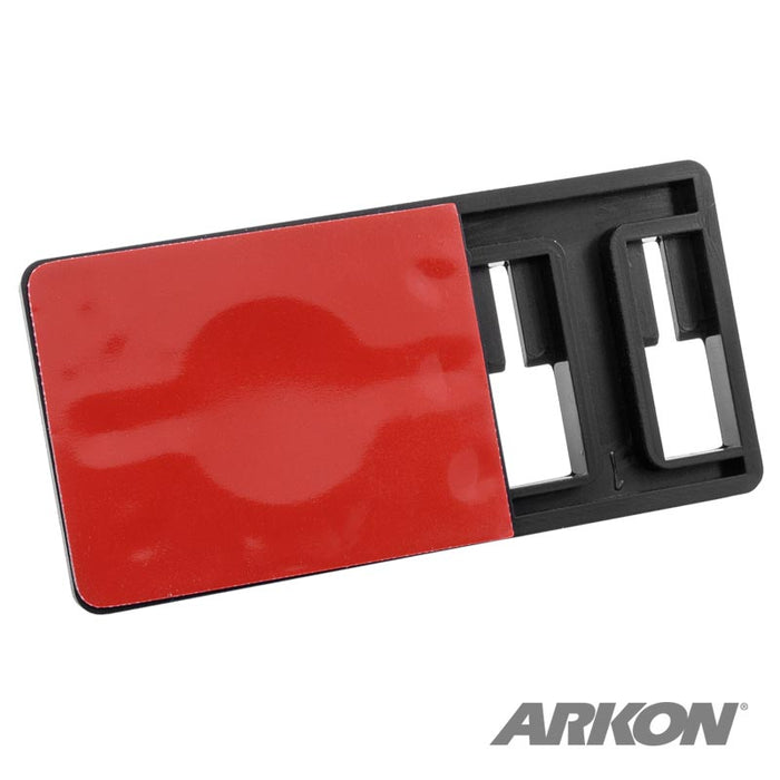 Adhesive Security Plate with Slot for Use with Cables and Dual T-Slot for Mounting-Arkon Mounts