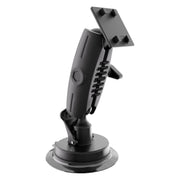 The 80mm Windshield Suction Mount is a black adjustable arm holder with a rectangular 4-prong plate, designed to secure Herbert Richter iGRIP phones and tablets on smooth surfaces like windshields or dashboards.