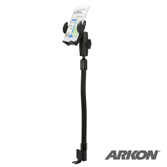 Car or Truck Seat Rail or Floor Mega Grip™ Phone Holder Mount for iPhone, Galaxy, and Note-Arkon Mounts
