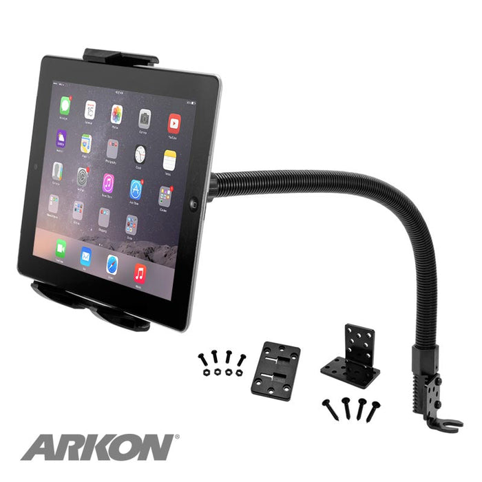 Car or Truck Seat Rail or Floor Tablet Mount with 22" Gooseneck for iPad, Note, and more-Arkon Mounts