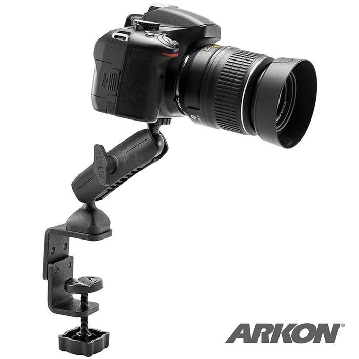 Clamp Camera Mount for Nikon Sony Samsung Canon Olympus Panasonic Cameras-Arkon Mounts