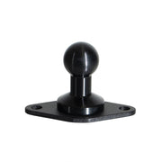 The Diamond 2-Hole AMPS to 20mm Ball Adapter is a black metal mount with a flat base and two mounting holes, compatible with Arkon HD Series or 2-hole AMPS setups for versatile towing or equipment attachment.