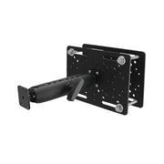 The Forklift Overhead Guard Mount features an AMPS mounting plate, 8.5 shaft, and sturdy black metal construction, perfect as a heavy-duty wall or forklift device mount for securely supporting equipment.