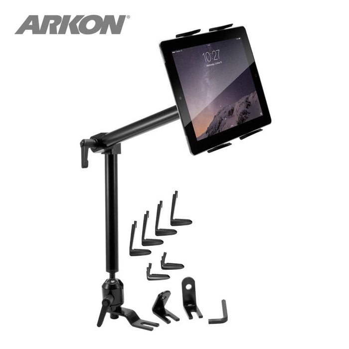 Heavy-Duty Car or Truck Seat Rail Tablet Mount with 22" Arm-Arkon Mounts