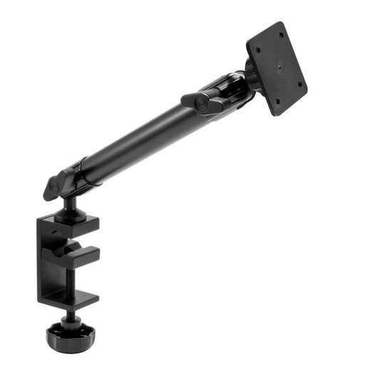 Heavy-Duty Clamp Mounting Pedestal with 10 inch Arm - 4-Hole AMPS Compatible-Arkon Mounts