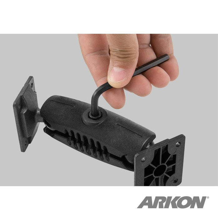 Heavy-Duty Drill-Base Mount with Security Hardware and AMPS Head-Arkon Mounts