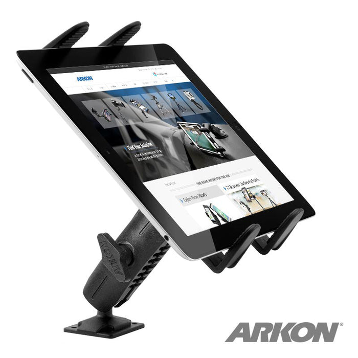 Heavy-Duty Drill Base Slim-Grip® Tablet Mount-Arkon Mounts