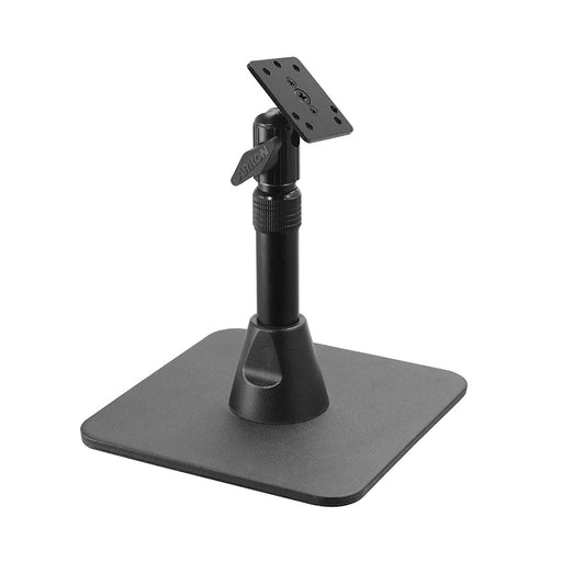 Heavy-Duty Pedestal Stand with Weighted Base and Telescoping Arm - 4-Hole AMPS Compatible-Arkon Mounts