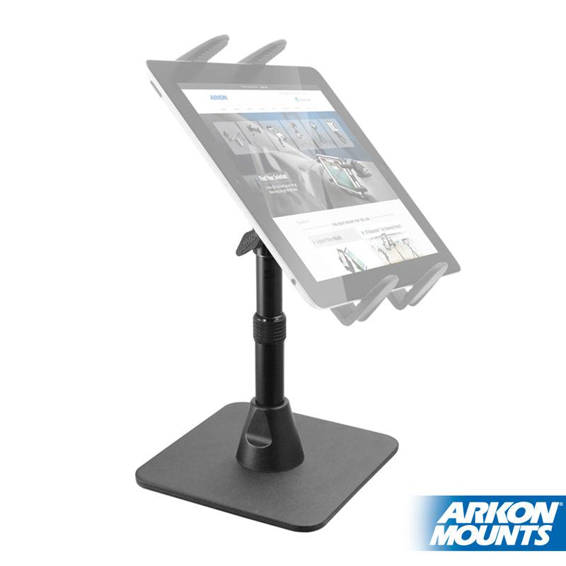 Heavy-Duty Pedestal Stand with Weighted Base and Telescoping Arm