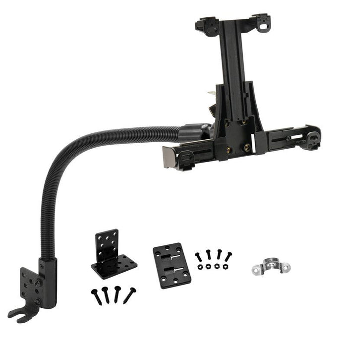 Heavy-Duty Plastic Locking Tablet Seat Rail or Floor Mount for iPad, Note, and more-Arkon Mounts