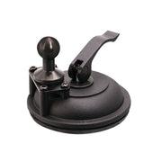The Heavy-Duty Windshield Suction Base with Metal 20mm Ball is a black, round lifter with handle and knob, ideal for lifting glass or smooth surfaces. Shown against a white background.
