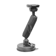 The Magnetic Holder with Suction Mount is a black, adjustable arm with a round magnetic base and clamp, labeled Arkon, designed as a secure car phone holder for devices or accessories.